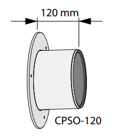 CPSO-120FRESHPOINT160 - nakładka kompensacyjna dł.120 mm do montażu jednostki Freshpoint 160, stal ocynk.